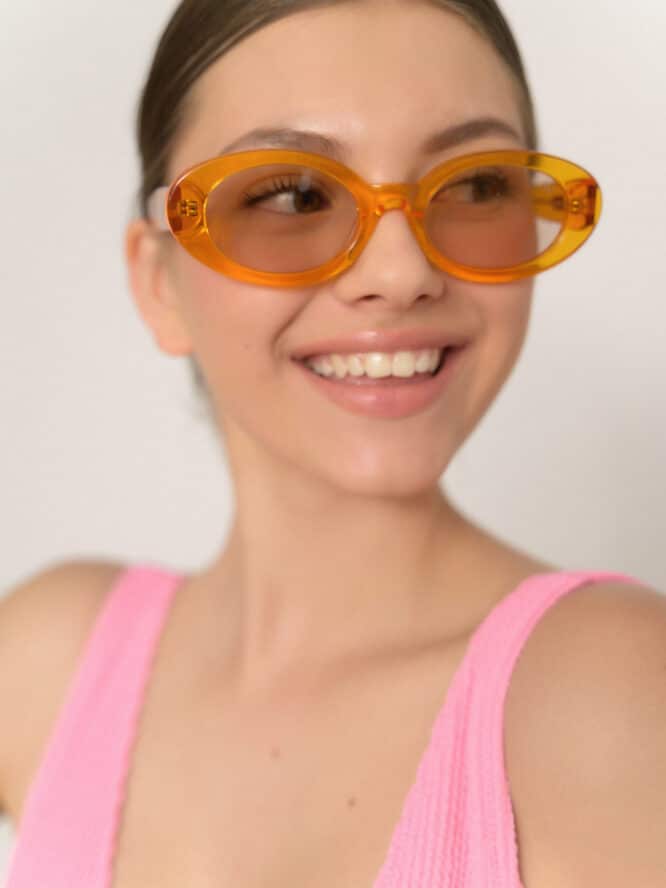 Av Sunglasses Coco Orange UV400 Protection 4